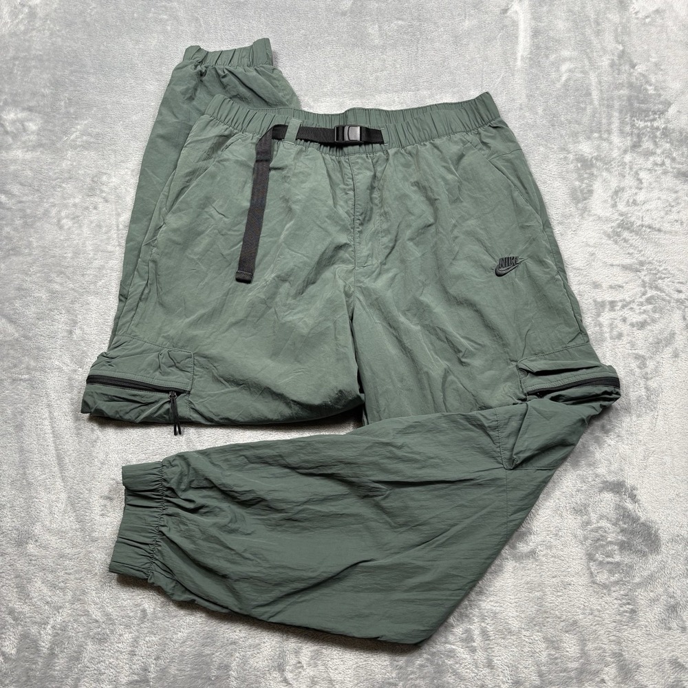 Nike Tech Woven UV Cargo Pants Vintage Green Lined FZ0756-338 Men's Large